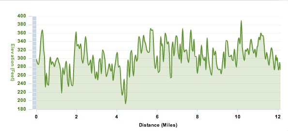 Mountains to Sea Elevation Chart from Bull City Running